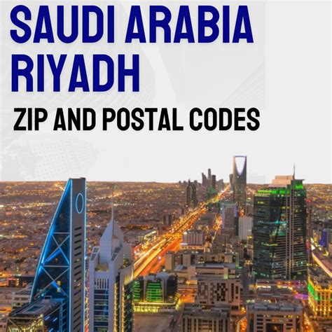 Riyadh Saudi Arabia Zip and Postal Codes