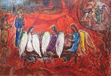 Tallenge - Abraham And Three Angels by Marc Chagall - Small Size ...