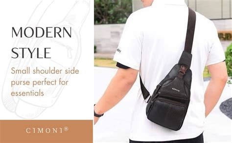Buy CIMONI® Premium Genuine Leather Sling Bag Classic Unique Design ...