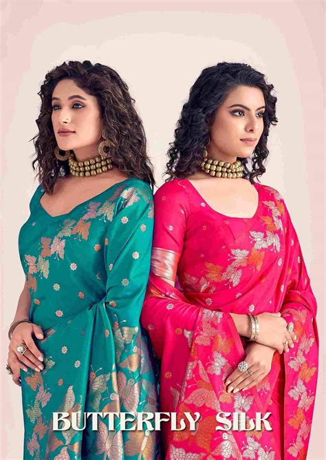 BUTTERFLY SILK BY RAJPATH 510001 TO 510006 SERIES INDIAN TRADITIONAL ...