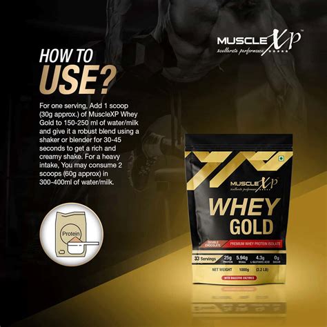Buy MUSCLEXP WHEY GOLD PROTEIN - DIGESTIVE ENZYMES DOUBLE CHOCOLATE 1KG ...