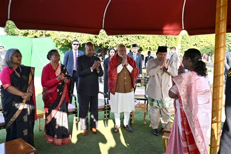 Rashtrapati Bhavan 'at home' reception hosted by Droupadi Murmu: Guests ...