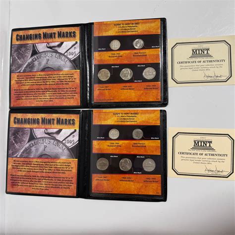 10pc Lot Changing Mint Marks Coin Set - Dimes & Nickels First ...