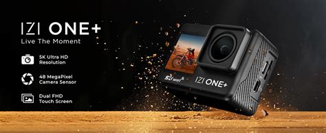 IZI ONE Plus 5K 48MP Action Camera 6-Axis Gyro Stabilization,110ft ...