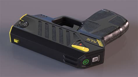 Compact Stun Gun LASER Pulse Black 3D Model $34 - .3ds .blend .c4d .fbx ...