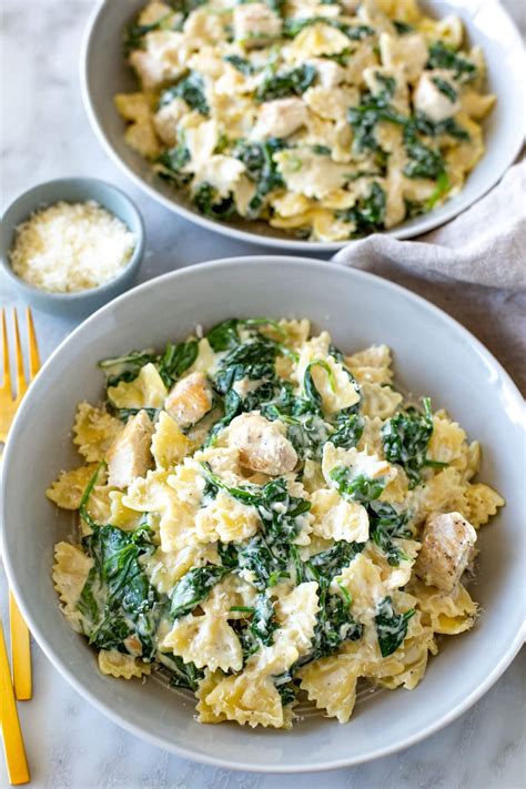 Creamy Chicken Spinach Pasta - The Girl on Bloor