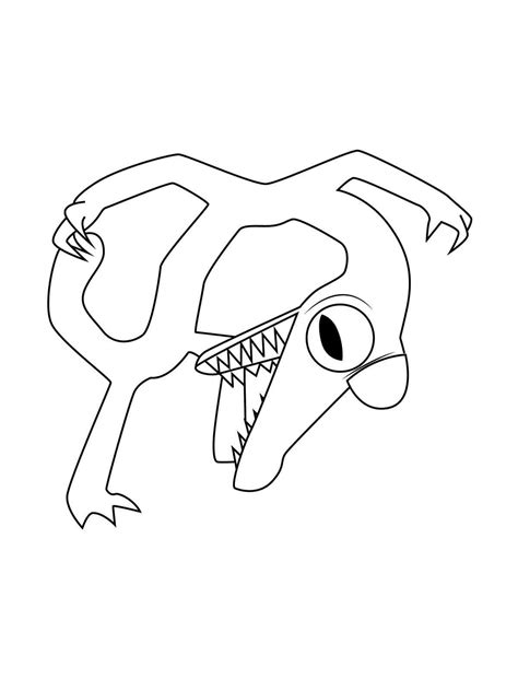 Rainbow Friends Orange Coloring Sheet