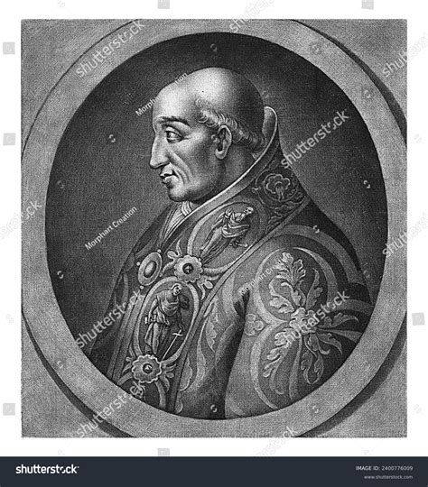 Portrait Pope Adrian Vi Petrus Aeneae: ภาพประกอบสต็อก 2400776009 ...