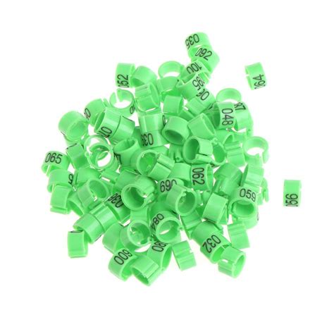 Tanqifo 100 Pcs 8Mm Bird Leg Bands, Identify Ring Carrier, Pigeon ...