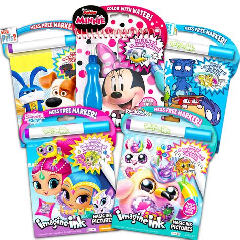 Buy Girls Coloring Book Imagine Ink Super Set - 5 No Mess Magic Ink ...