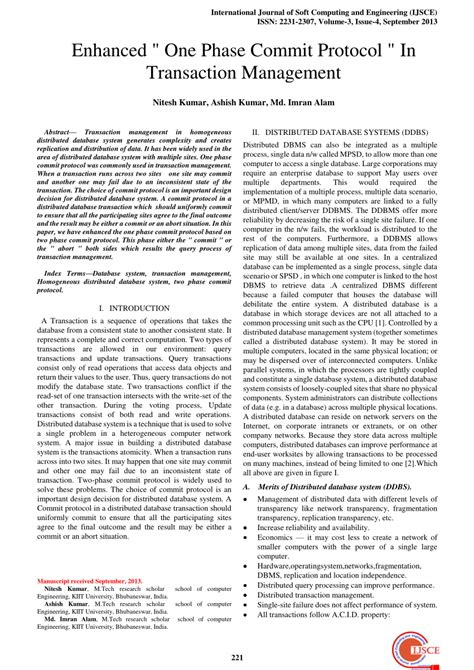 Image result for One Phase Commit Protocol