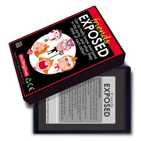 Exciting Lives Friends Exposed Party Card Game – UniEssential