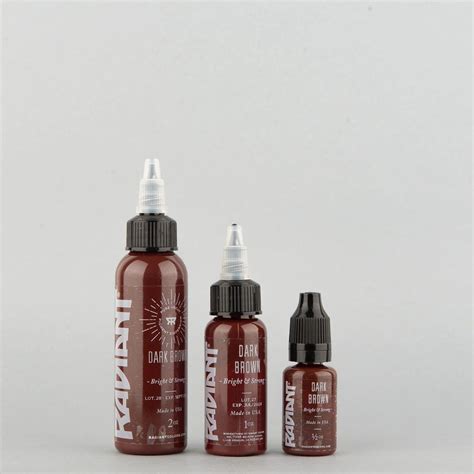 DARK BROWN RADIANT TATTOO INK