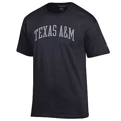 Men's Champion Black Texas A&M Aggies Basic Arch T-Shirt