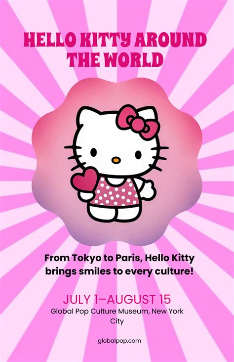 Free International Hello Kitty Poster Template to Edit Online