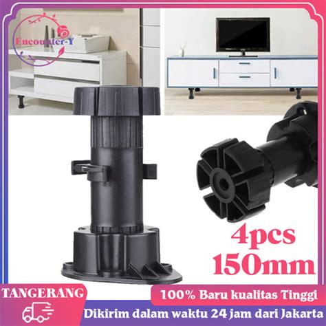 Jual Isi 4pcs Kaki Kursi Sofa 15-17cm Adjustable Sofa Leg Furniture ...