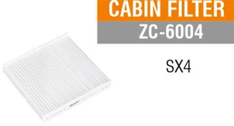Zip ZC-6004 Cabin Filter Sx4 for Maruti Suzuki SX4 | Parts Big Boss