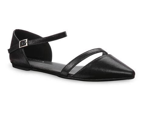 Mio Marino D'Orsay Pointed Toe Flats - Womens Ankle Strap Dress Shoes ...
