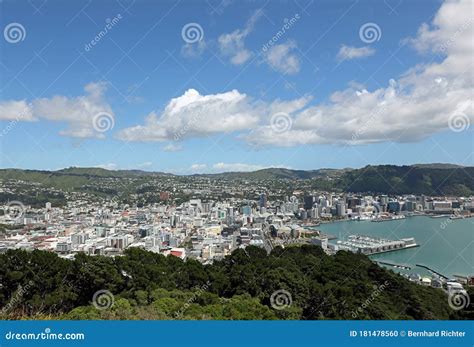 View To Wellington, the Capital City of New Zealand Stock Photo - Image ...