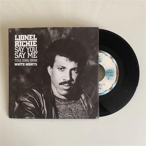 Lionel Richie - Say You, Say Me - Vinyl Single Record - 1985 - Etsy