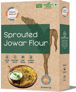 Organic Wisdom Back to Roots Sprouted Jowar Atta (Flour) | 100% Natural ...