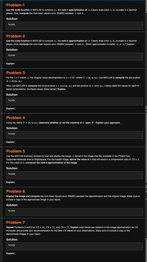 SVD MATLAB Code For 的图像结果