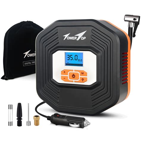 Buy TowerTop Car Tyre Pump Tyre Inflator 12V Automatic Digital Tyre ...