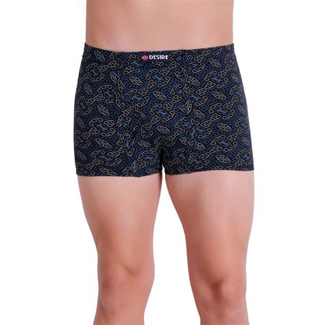 Buy Printed Men Trunk Pant (Pack Of 3) Black-Blue-Rust: TT Bazaar
