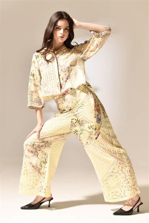 Primrose Lace Patchwork pant – Bhanuni by jyoti