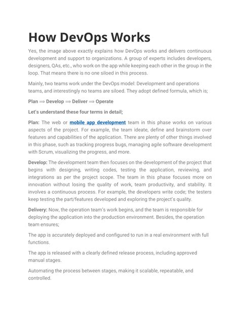 Image result for How DevOps Works