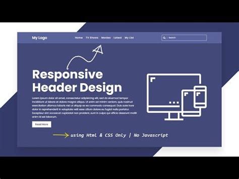 Image result for Responsive Header in HTML CSS