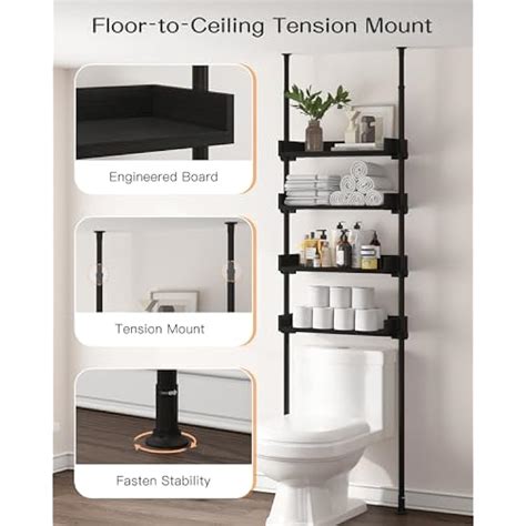 ALLZONE 4 Tier Over The Toilet Storage, Adjustable India | Ubuy