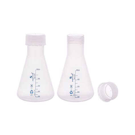 Supertek 500 ml Transparent Conical Flask with Stopper | Reusable ...
