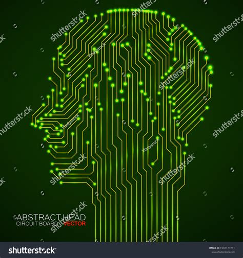 Digital Robot Brain Vector Image 的图像结果