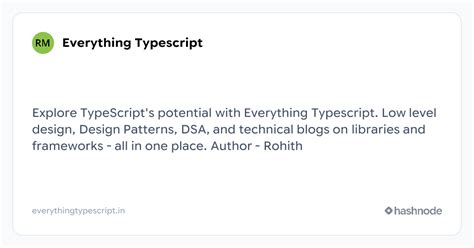 Everything Typescript