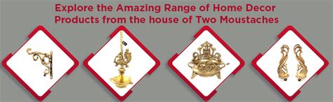 Buy Two Moustaches Elephant Pillar Design Handcrafted 6 Inches Brass ...