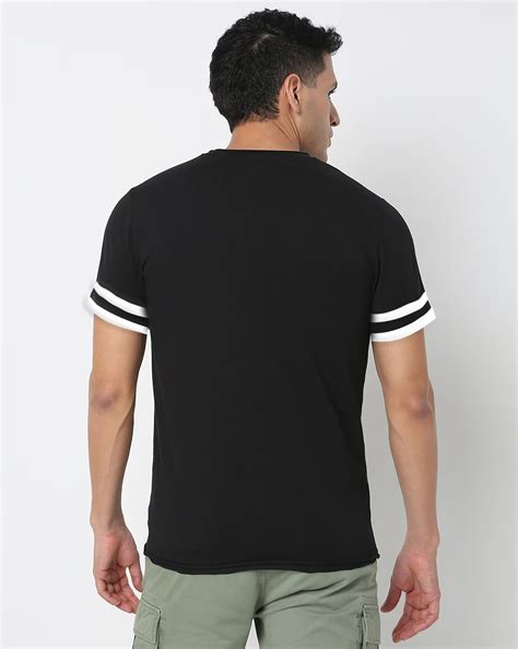 Teddy Printed half sleeve t-shirt for men Black