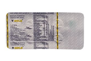 V Gold Tablet 10 - Uses, Side Effects, Dosage, Price | Truemeds