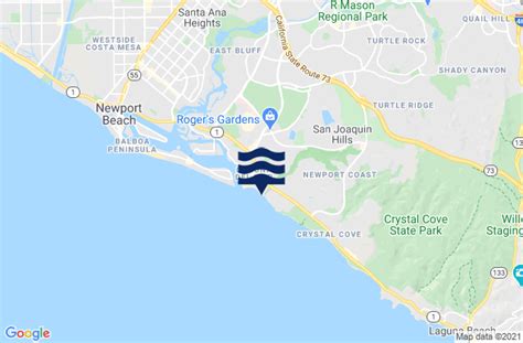 Little Corona Del Mar Beach, CA Tide Charts, High & Low Tide Table ...
