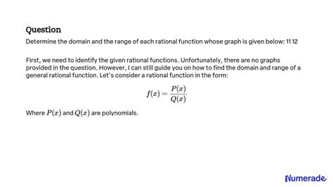Image result for How to Find Range of Rational Function