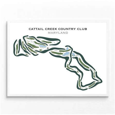 Order Printed Golf Courses Cattail Creek Country Club, Maryland