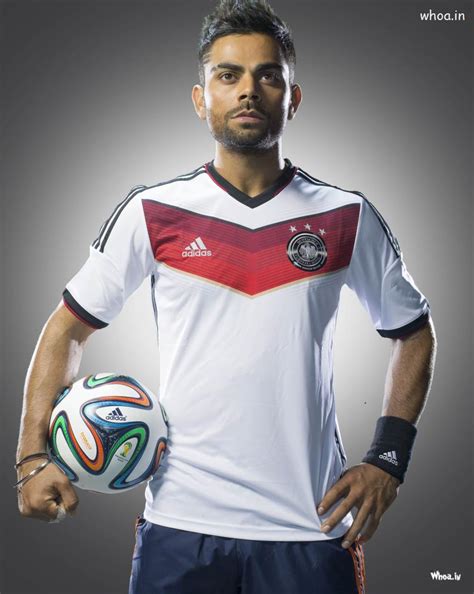 Virat Kohli White Adidas T-Shirt HD Image