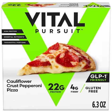Vital Pursuit 22g Protein Cauliflower Crust Personal Size Pepperoni ...