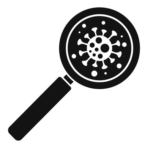 Windpocken-Lupe-Symbol Einfache Illustration des Windpocken-Lupe ...