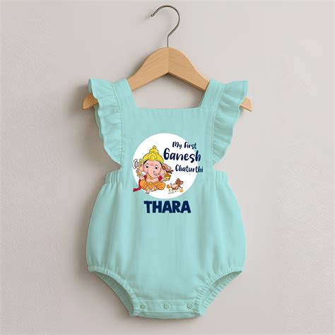 Ganesh Chaturthi Romper Frock for Baby | Custom Romper Frock to Celebr ...