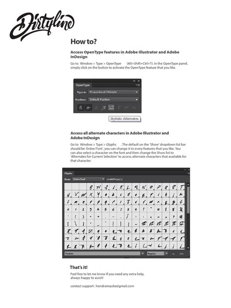 Image result for OpenType InDesign