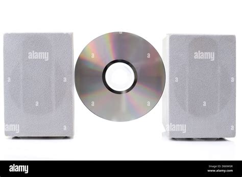 Compact Disk, Speakers Stock Photo - Alamy
