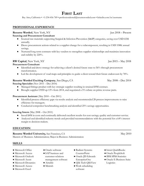Procurement Specialist Resume Examples for 2026 | Resume Worded