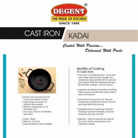 Cast Iron Kadai (26cm) – Oswal Kitchen Mart