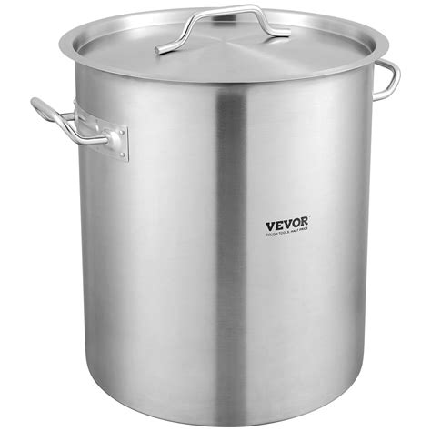 Amazon.com: VEVOR Stainless Steel Stockpot, 42 Quart Large Cooking Pots ...